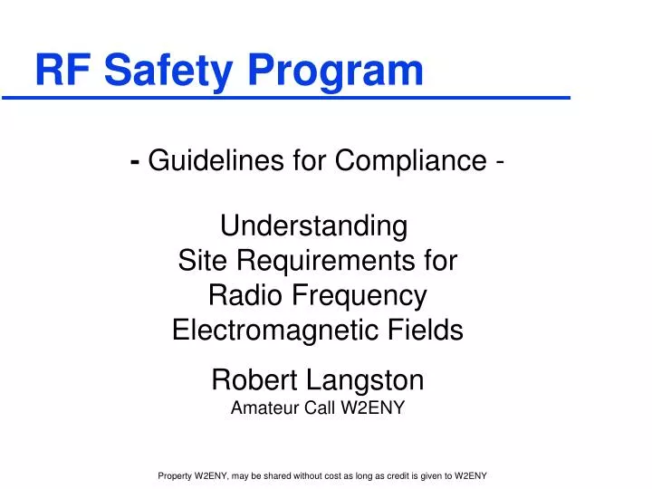 rf safety program
