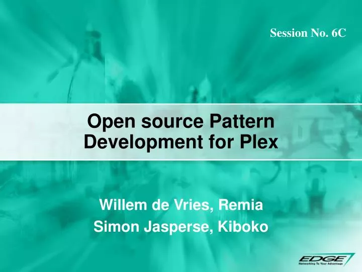 open source pattern development for plex