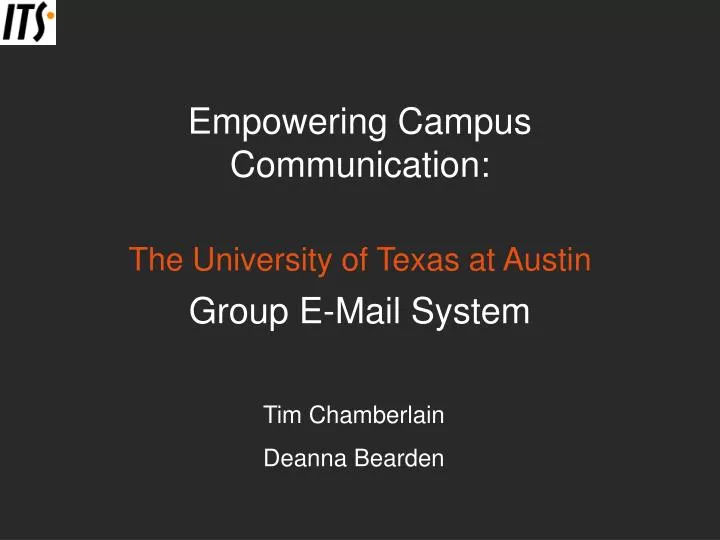 empowering campus communication
