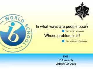 DHS IB Assembly October 22, 2008