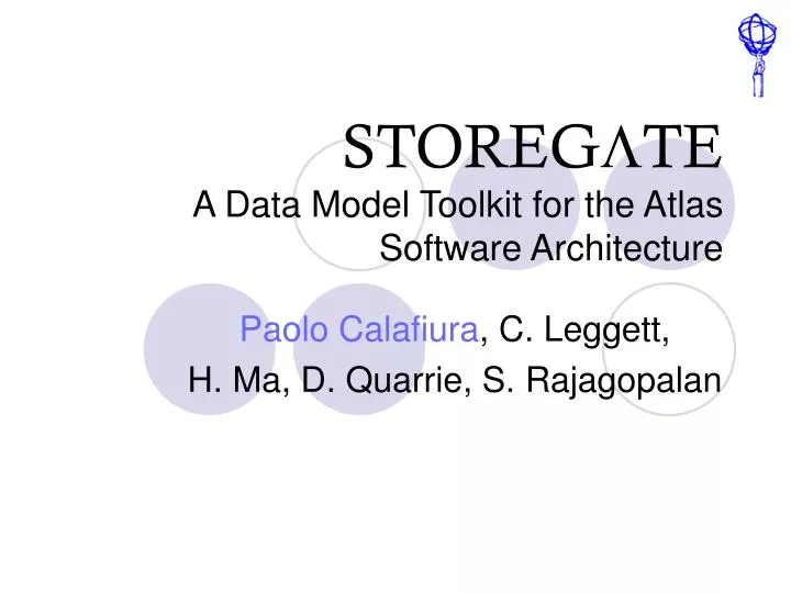 storeg l te a data model toolkit for the atlas software architecture