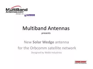 Multiband Antennas presents
