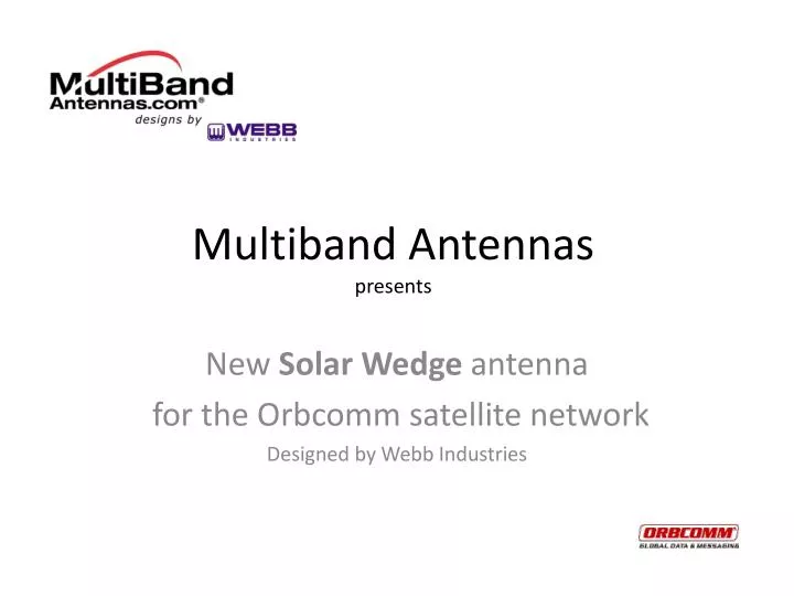 multiband antennas presents