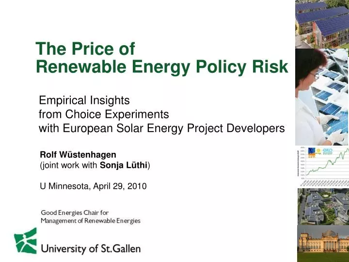 the price of renewable energy policy risk