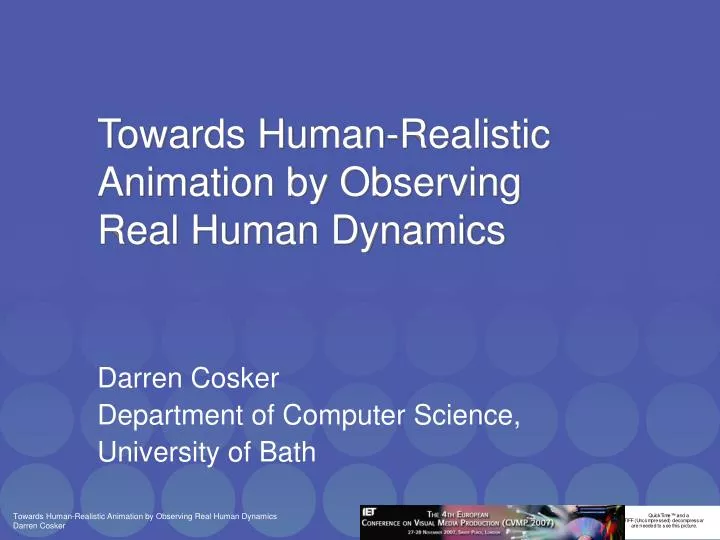 towards human realistic animation by observing real human dynamics