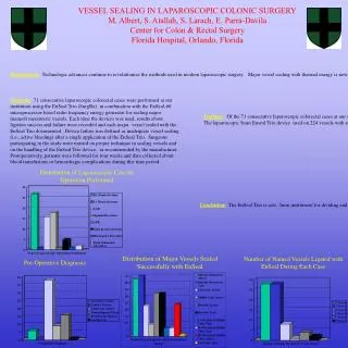 VESSEL SEALING IN LAPAROSCOPIC COLONIC SURGERY M. Albert, S. Atallah, S. Larach, E. Parra-Davila