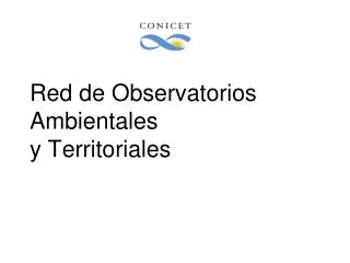 red de observatorios ambientales y territoriales