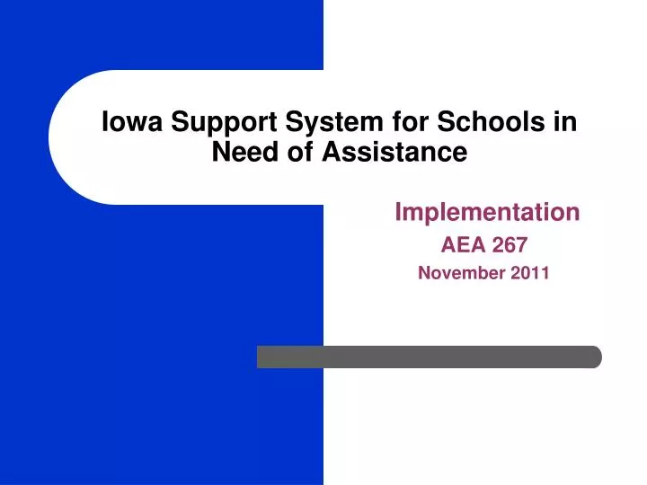 iowa support system for schools in need of assistance