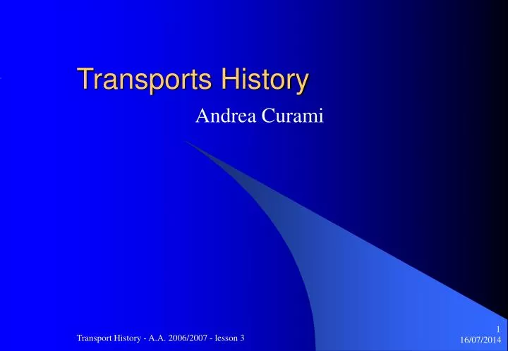 transports history