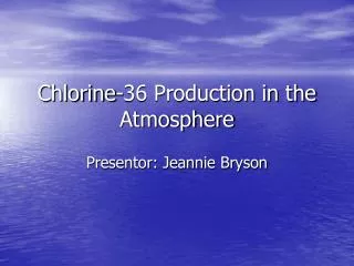 Chlorine-36 Production in the Atmosphere