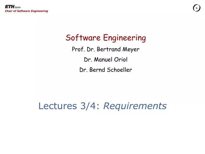 lectures 3 4 requirements