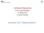 Lectures 3/4: Requirements - slide 1