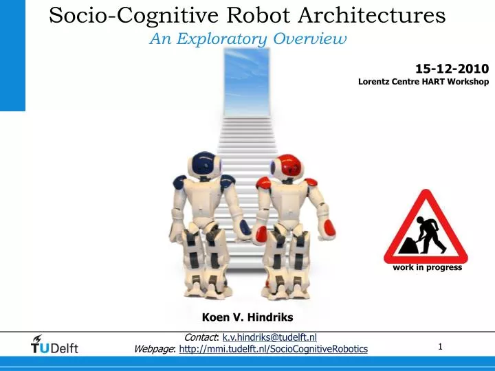 socio cognitive robot architectures