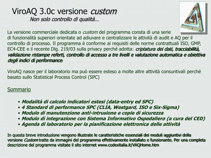 viroaq 3 0c versione custom non solo controllo di qualit
