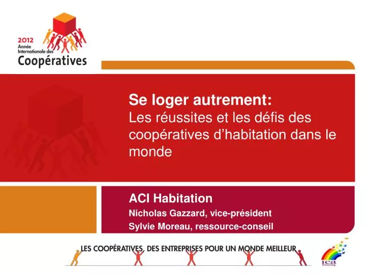 se loger autrement les r ussites et les d fis des coop ratives d habitation dans le monde