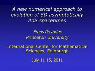 A new numerical approach to evolution of 5D asymptotically AdS spacetimes