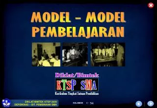 MODEL - MODEL PEMBELAJARAN