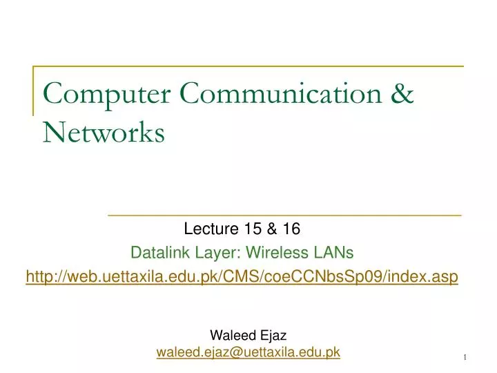 computer communication networks