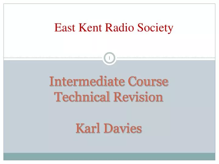 intermediate course technical revision karl davies