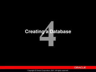 Creating a Database