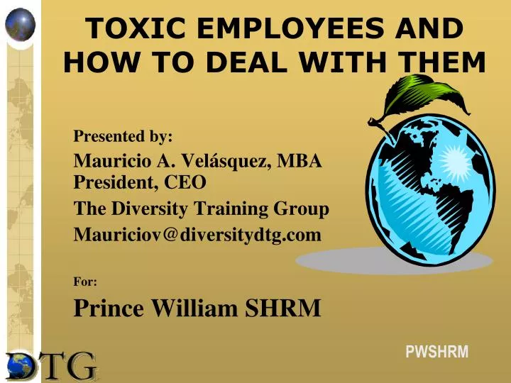 toxic employees and how to deal with them