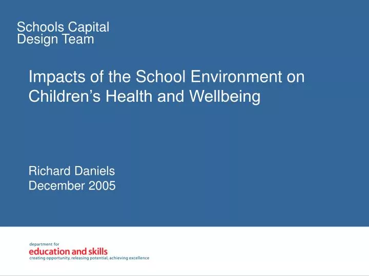impacts of the school environment on children s health and wellbeing