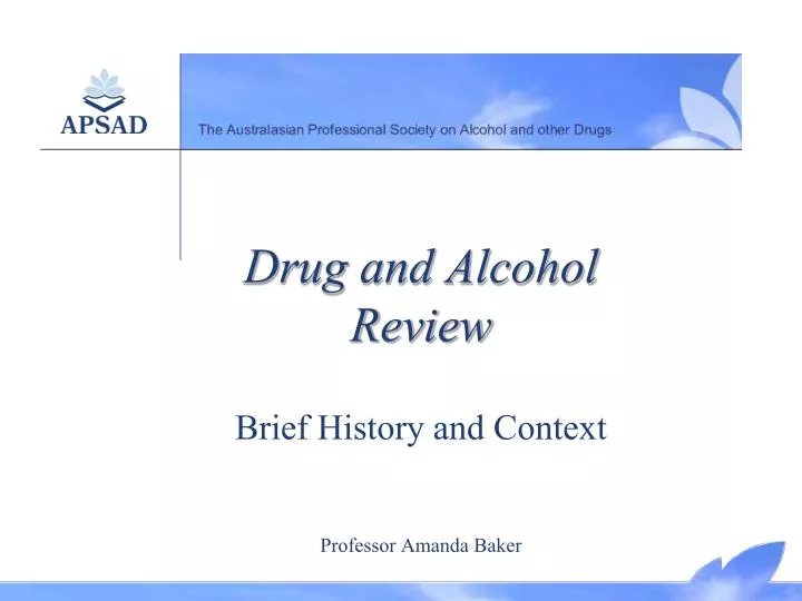 drug and alcohol review