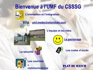 bienvenue l umf du csssg
