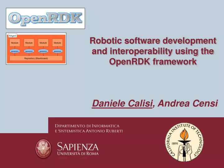 robotic software development and interoperability using the openrdk framework