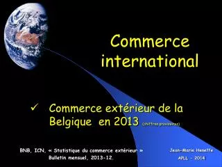 Commerce international