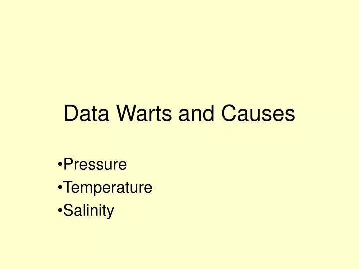 data warts and causes
