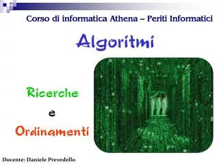 corso di informatica athena periti informatici