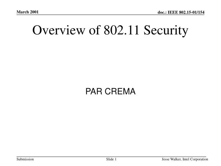 overview of 802 11 security