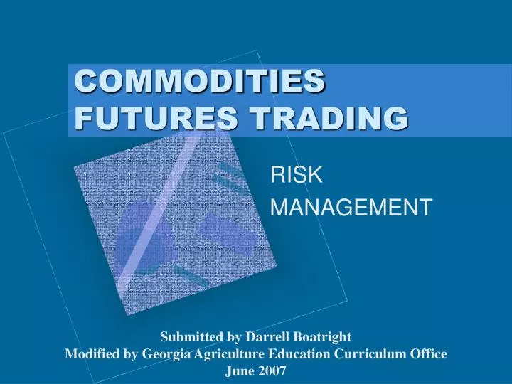 commodities futures trading