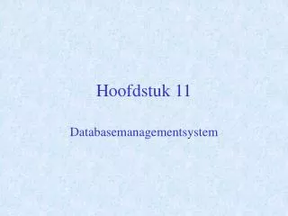 hoofdstuk 11