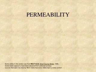 PERMEABILITY