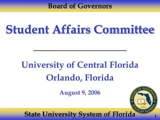 Student Affairs Committee