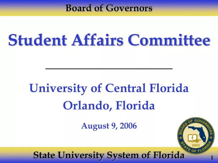 student affairs committee
