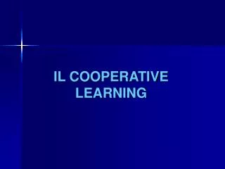 il cooperative learning