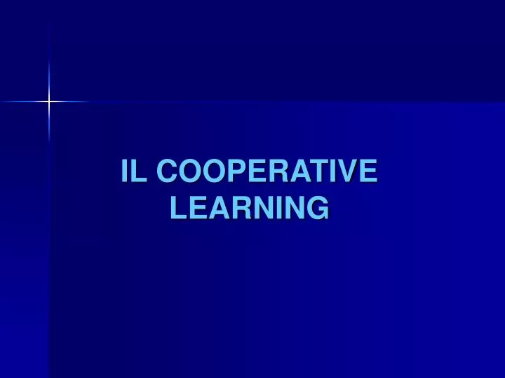 il cooperative learning