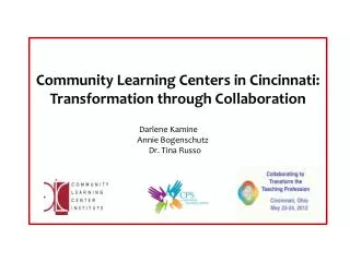 Community Learning Centers in Cincinnati: Transformation through Collaboration