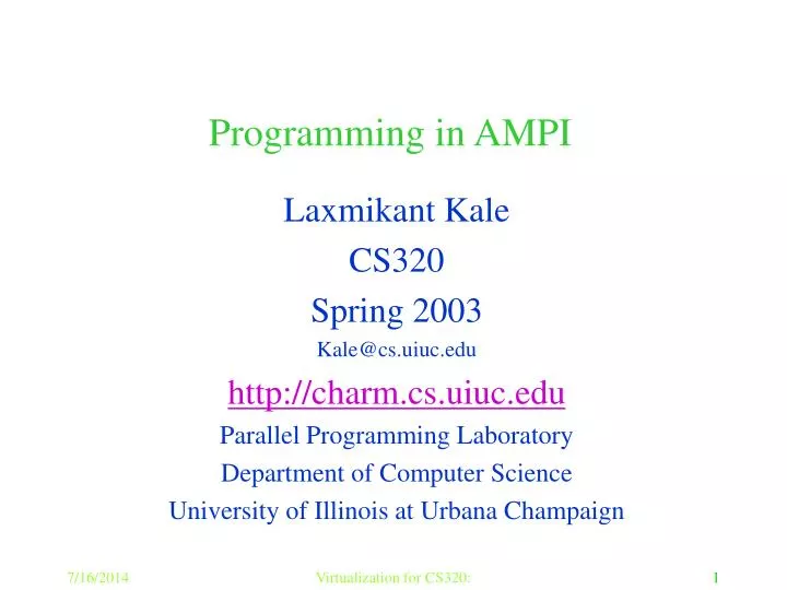 programming in ampi