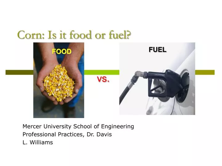 corn is it food or fuel