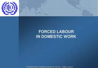 FORCED LABOUR IN DOMESTIC WORK