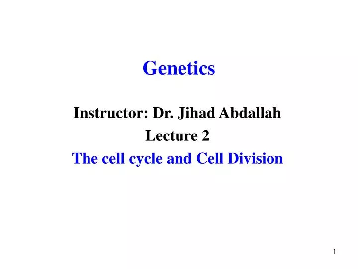 PPT - Genetics PowerPoint Presentation, Free Download - ID:1813788