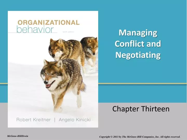 managing conflict and negotiating