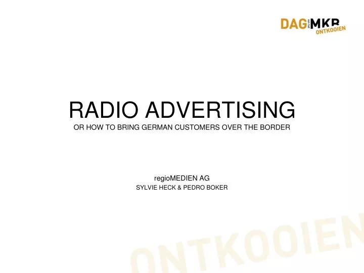radio advertising or how to bring german customers over the border