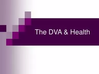 the dva health