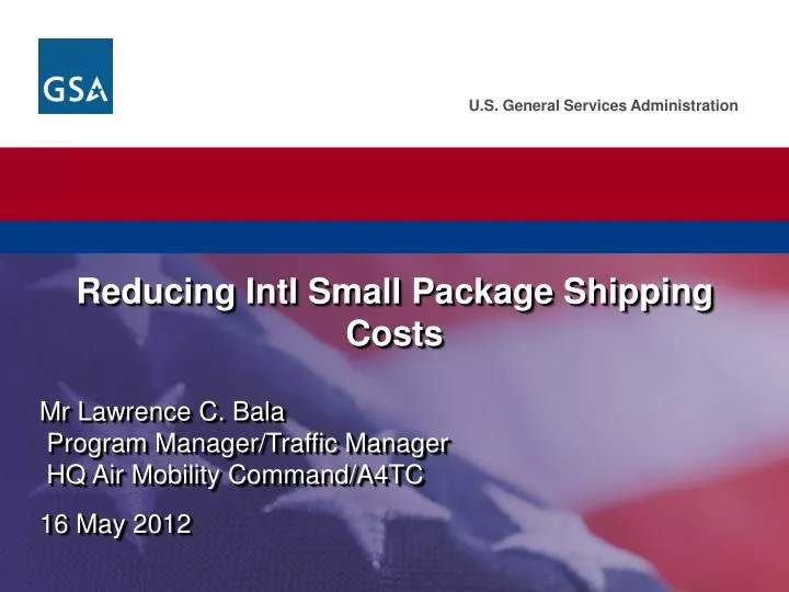 reducing intl small package shipping costs