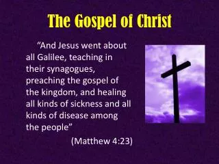 The Gospel of Christ